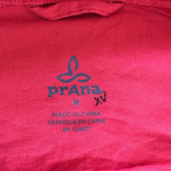 PRANA Mayve red canvas military style casual coat - Picture 8 of 8